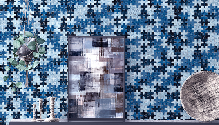 Nasza mozaika-puzzle oczaruje każde pomieszczenie i sprawi, że będzie coś wyjątkowego w 2 kolorach